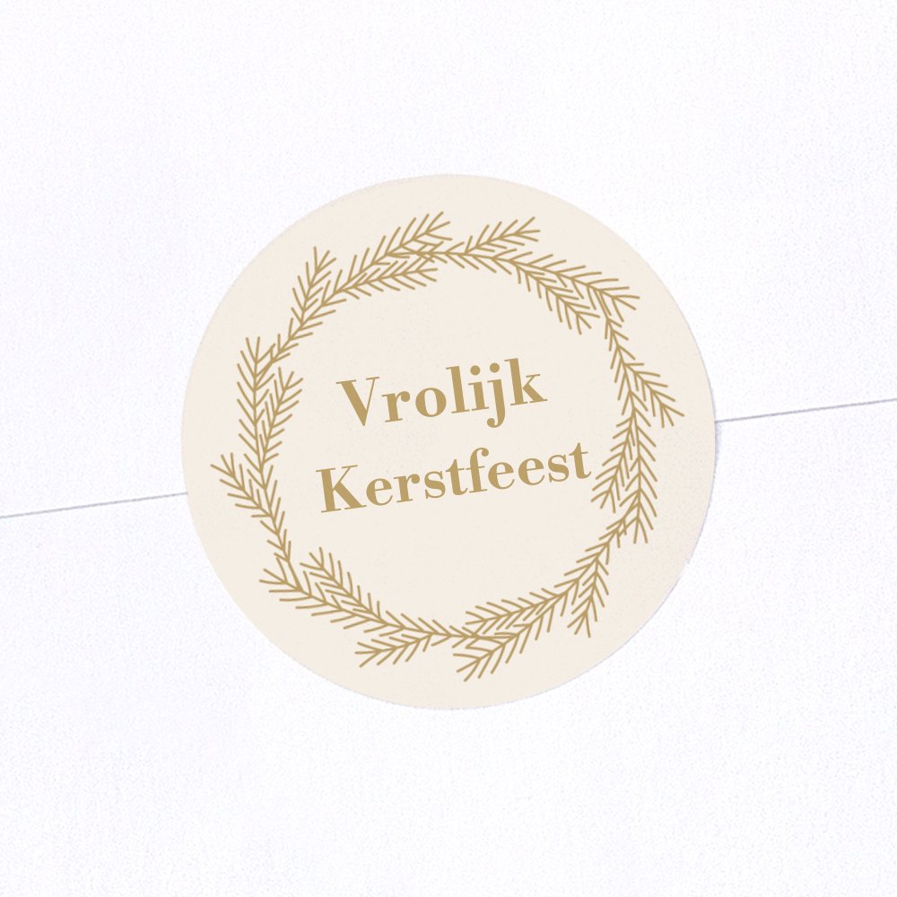 Kerstbal - gouden krans