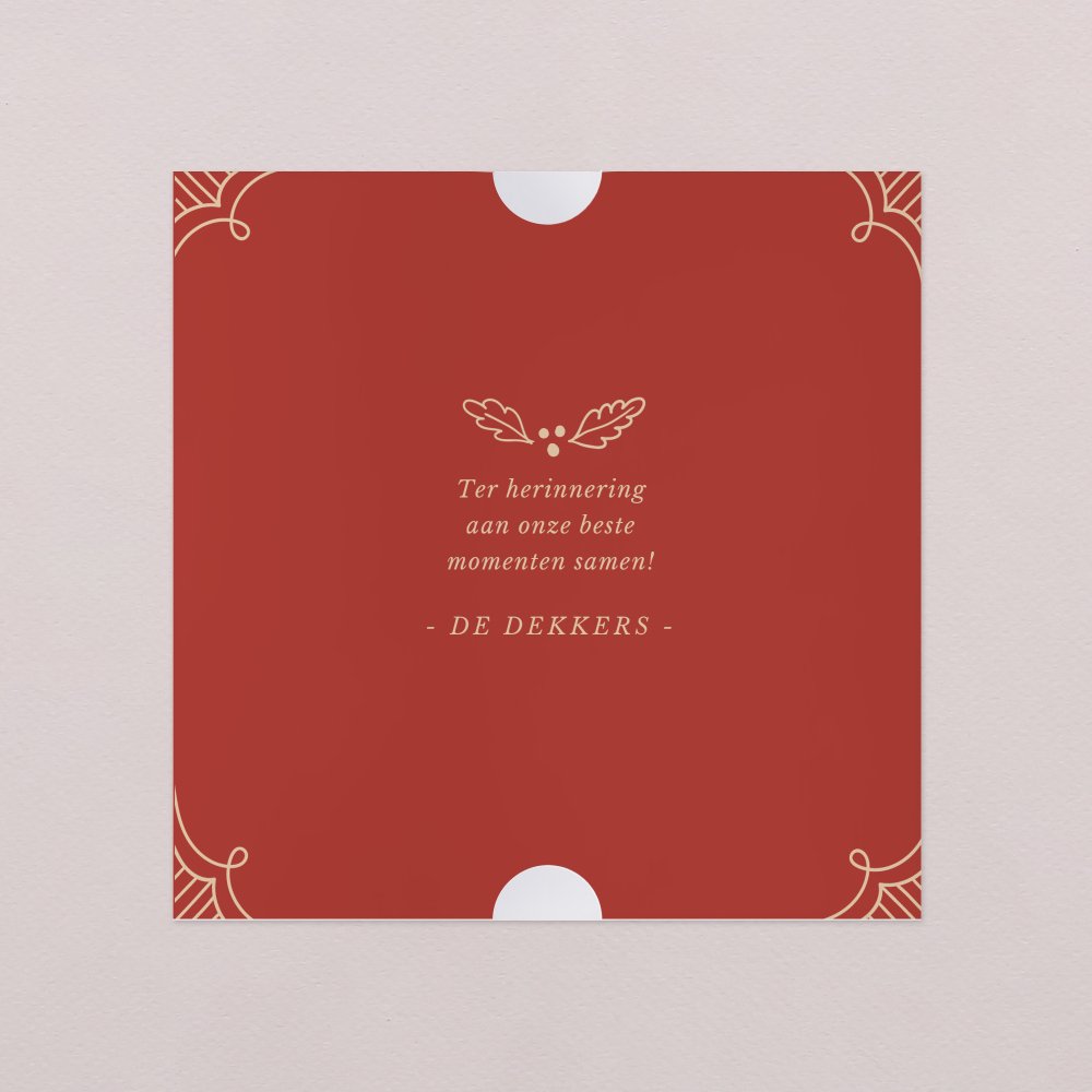 Dieprode vintage decoratie