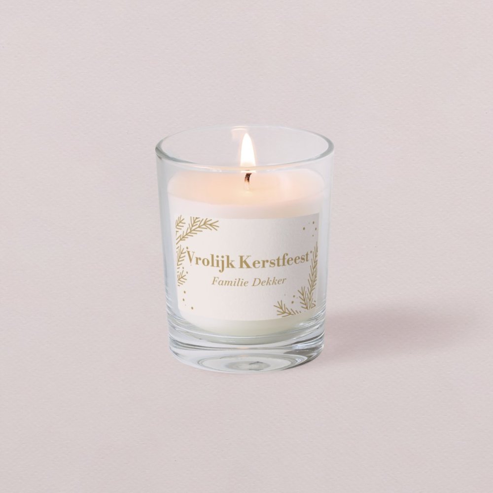 Kerstbal - gouden krans