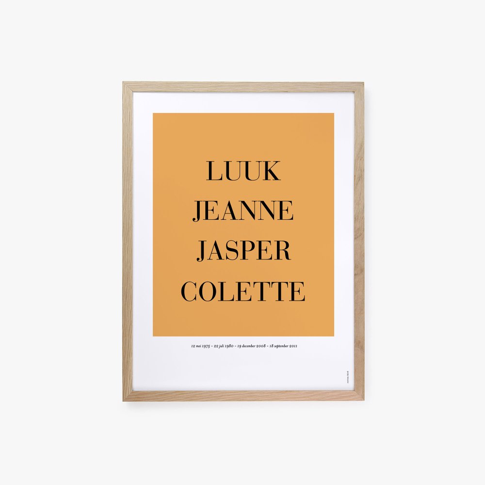 Voornamen poster