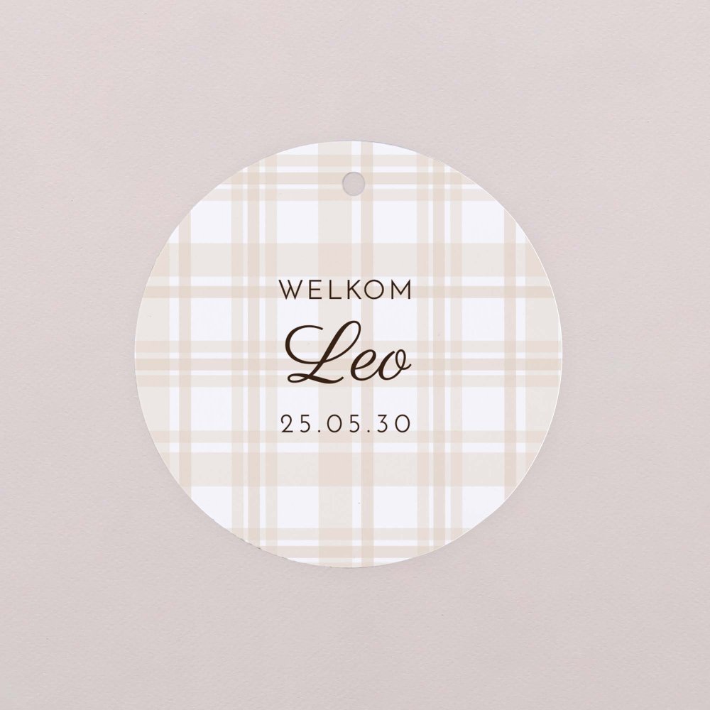 Beige tartan