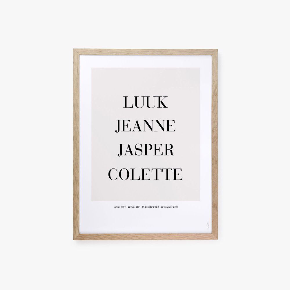 Voornamen poster