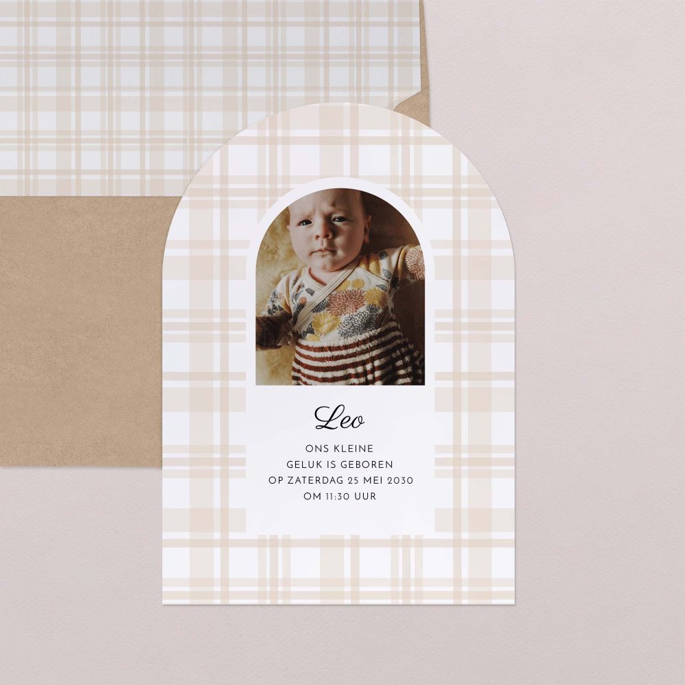 Beige tartan