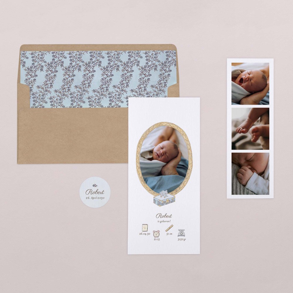 Memory box - blauw