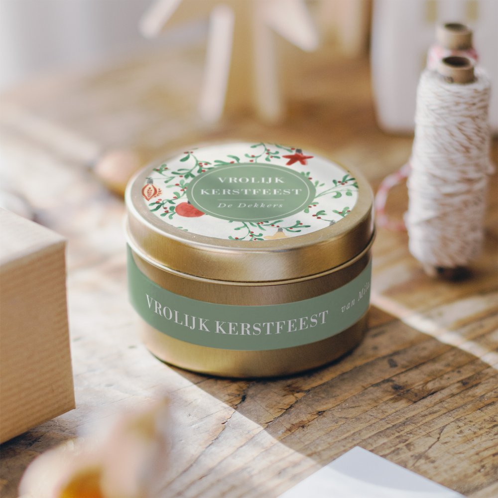 Vintage kerstgroen
