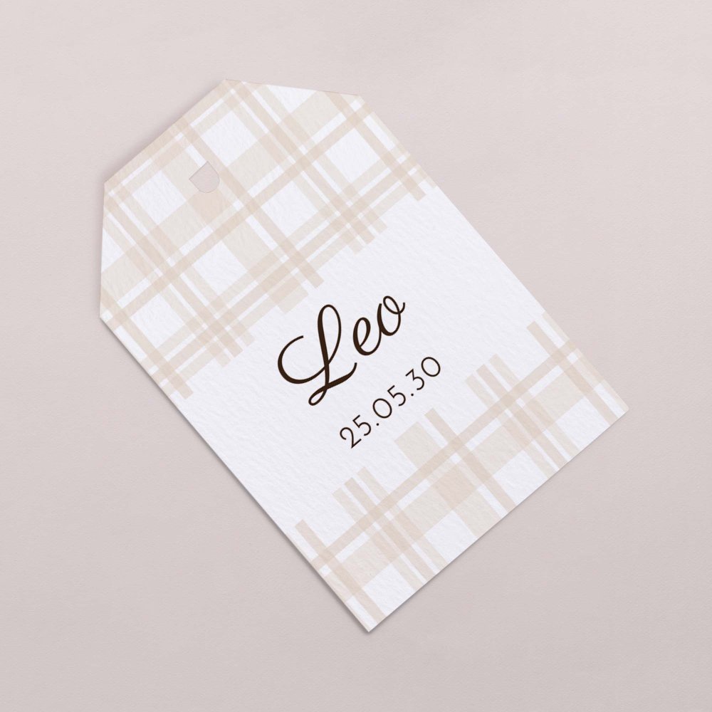 Beige tartan