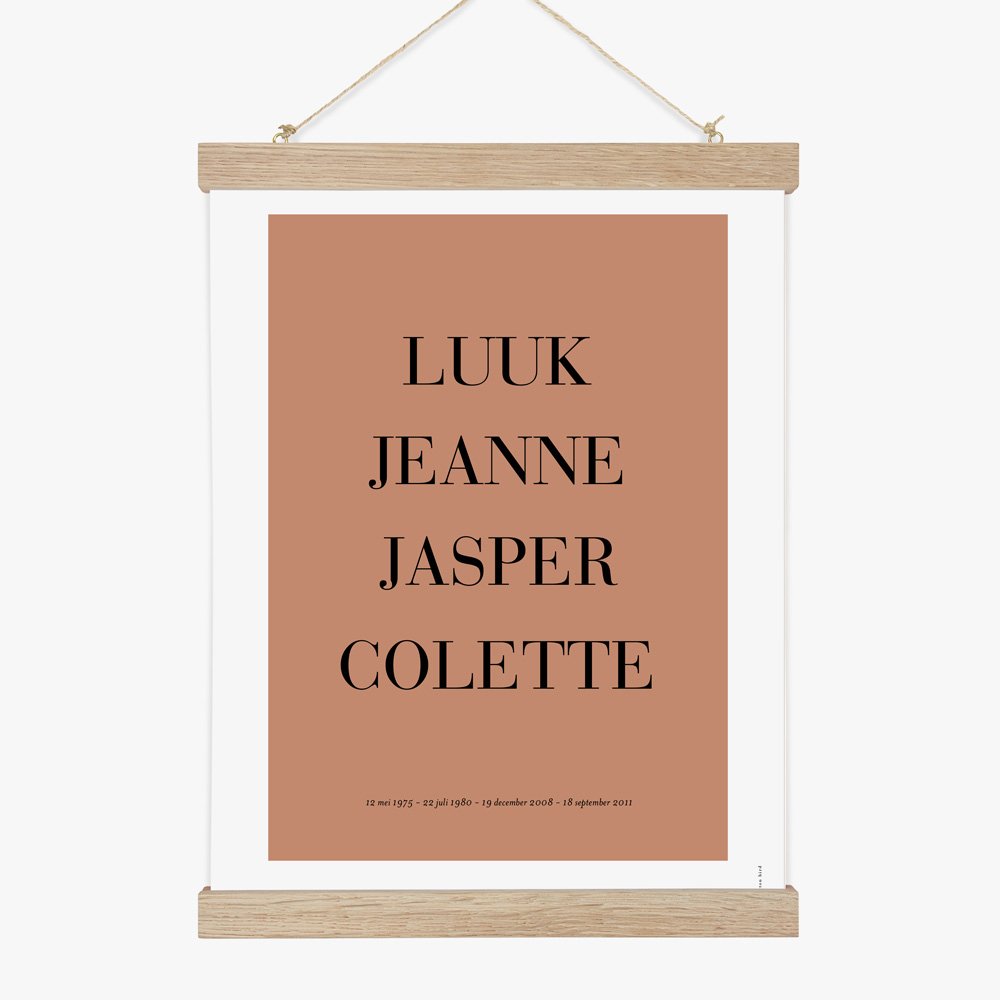 Voornamen poster