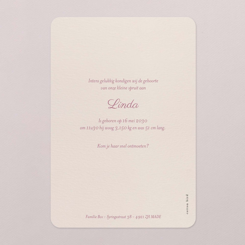 Claudine - roze