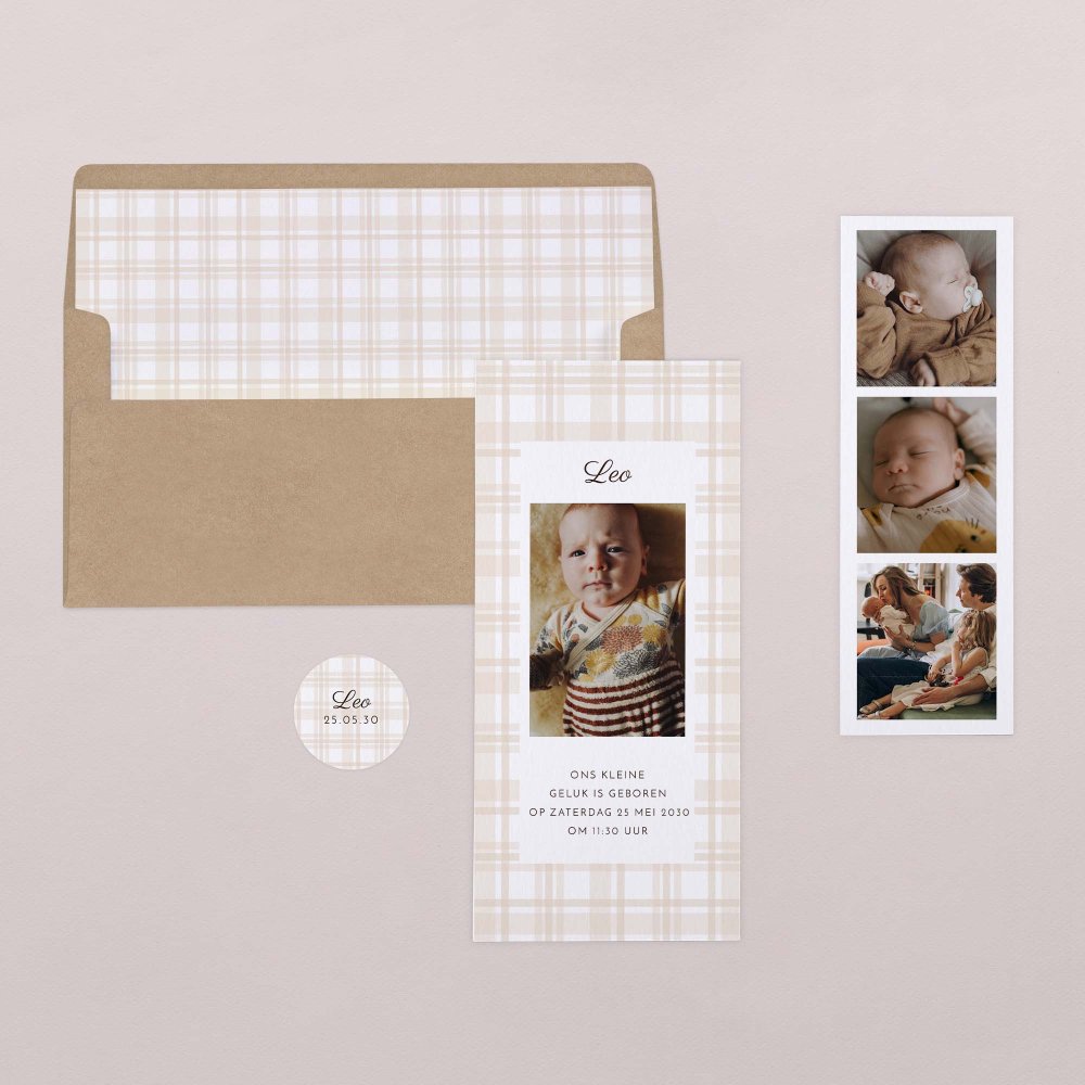 Beige tartan