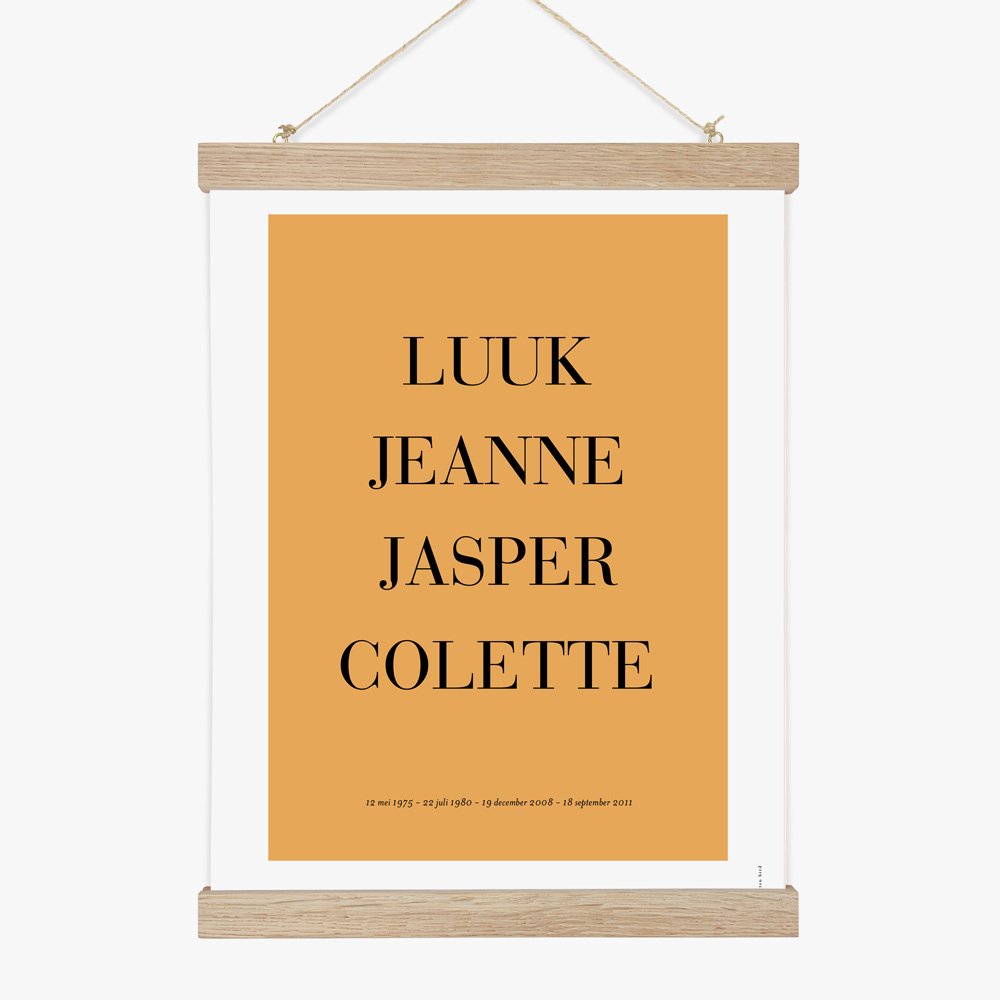 Voornamen poster