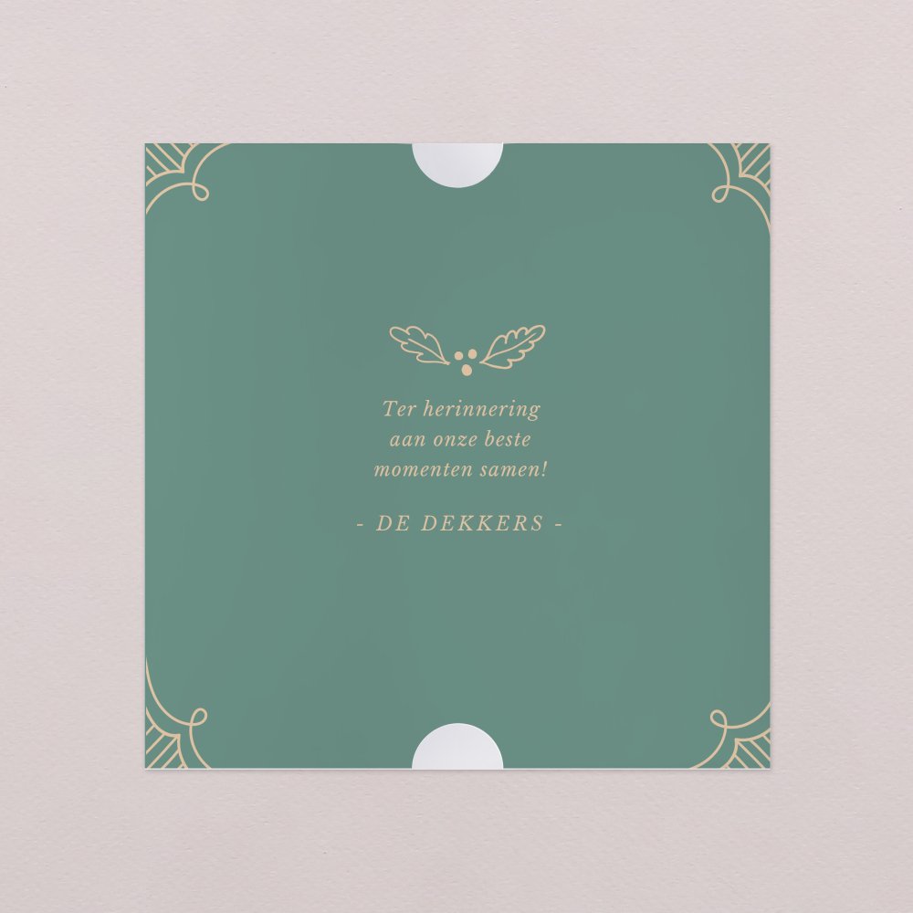 Smaragdgroene vintage decoratie
