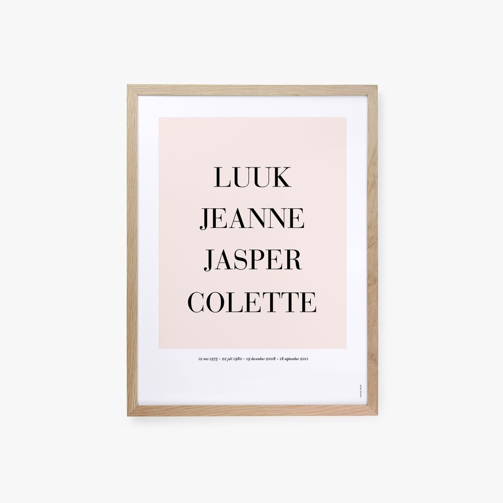 Voornamen poster