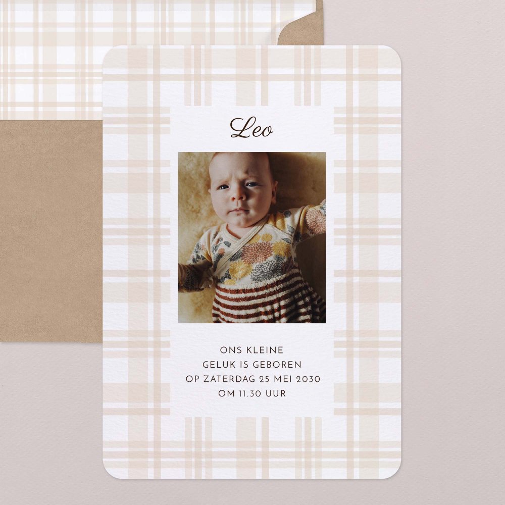 Beige tartan
