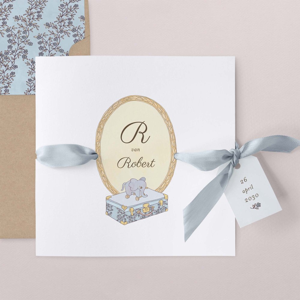 Memory box - blauw