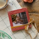 Dieprode vintage decoratie