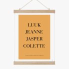 Voornamen poster