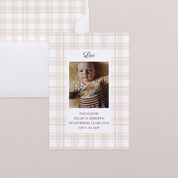 Beige tartan